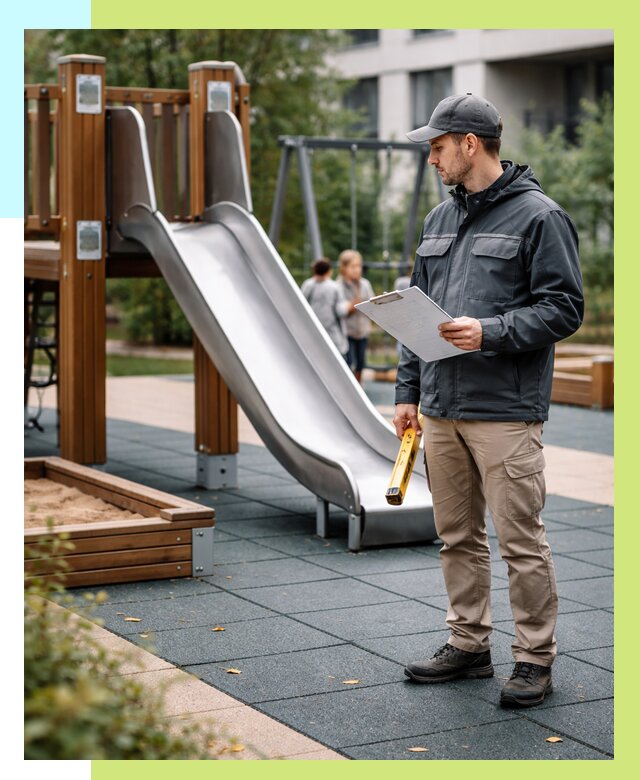 Сертификация детских площадок в Йошкаре-Ола от 25565 р. | Алешин-Шкр